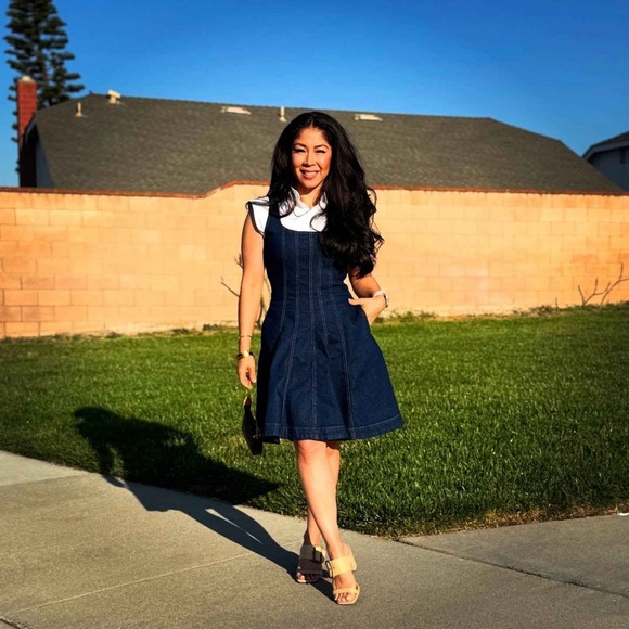 Women's Denim Seamed Mini Dress - kate spade new york x Target Dark Blue - Picture 5 of 7